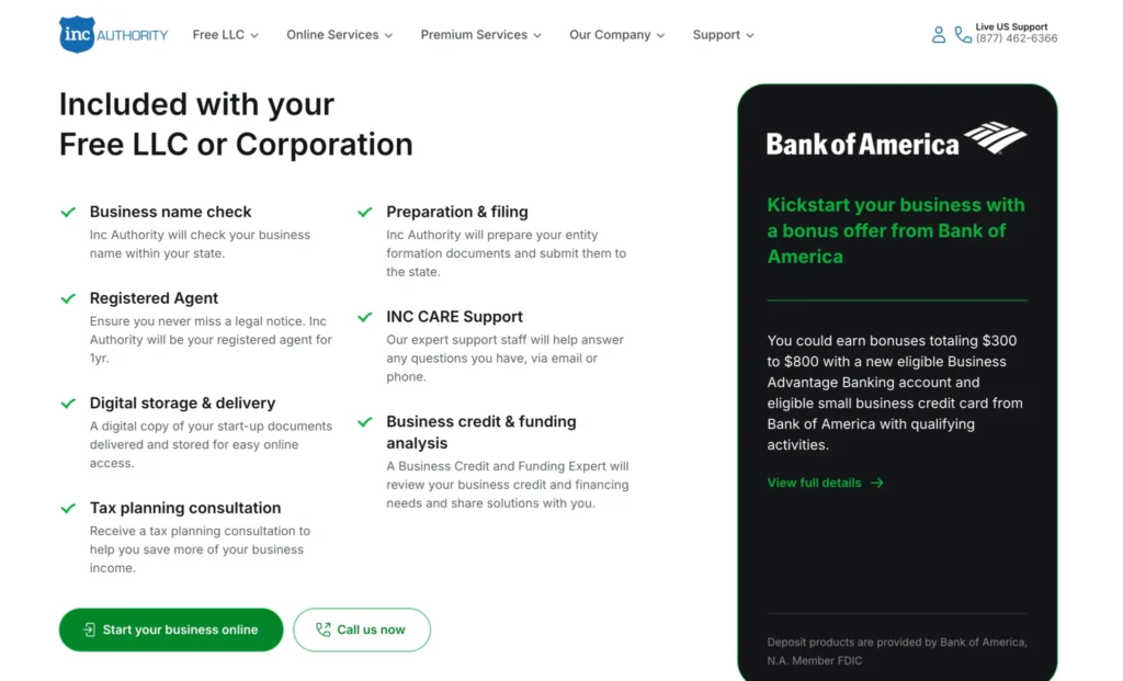 Inc Authority Features