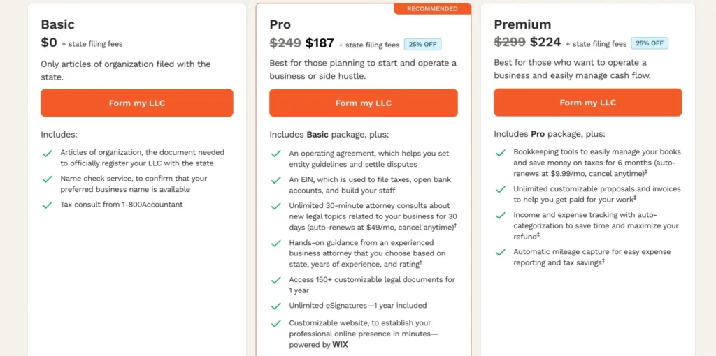 LegalZoom Pricing